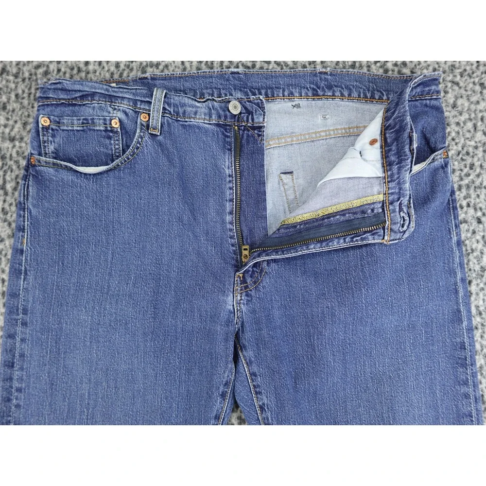 Levi's 502‎ Taper Jeans Mens 38x30 Blue Excellent Premium Waterless Denim 29507